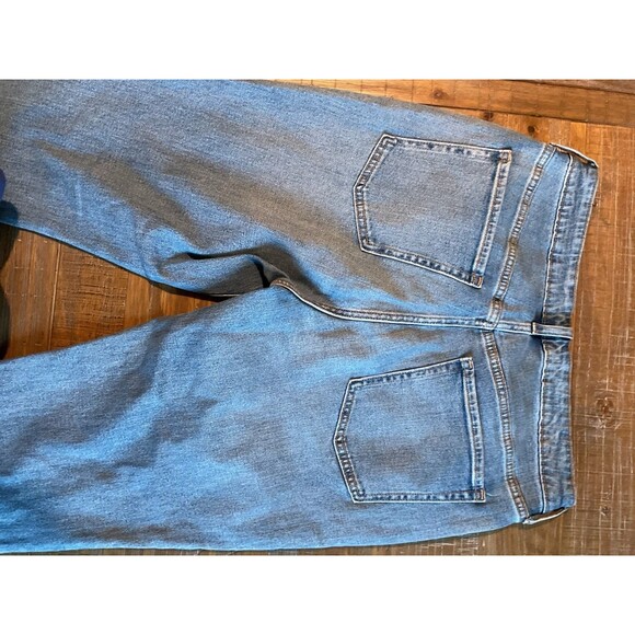 Old‎ Navy OG Straight Jeans 14 Distressed Womens Denim Light Wash - Picture 8 of 8